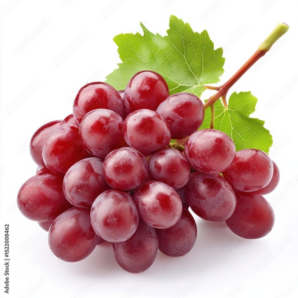 Fototapeta premium A bunch of fresh red grapes natural fruit vitamin-rich.