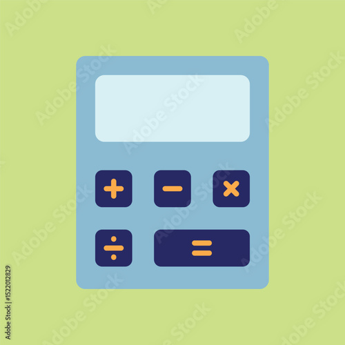 Flat Calculator Icon – Perfect for Finance, Accounting, School, and Office Use