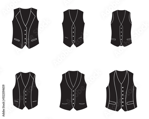 vest sketch icon silhouette vector illustration