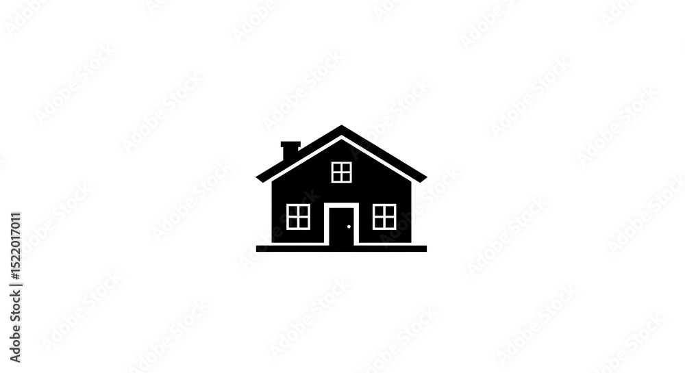 Simple House Icon Illustration Simple House Icon Illustration