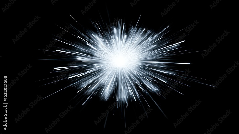 Fototapeta premium Radiant burst of light rays