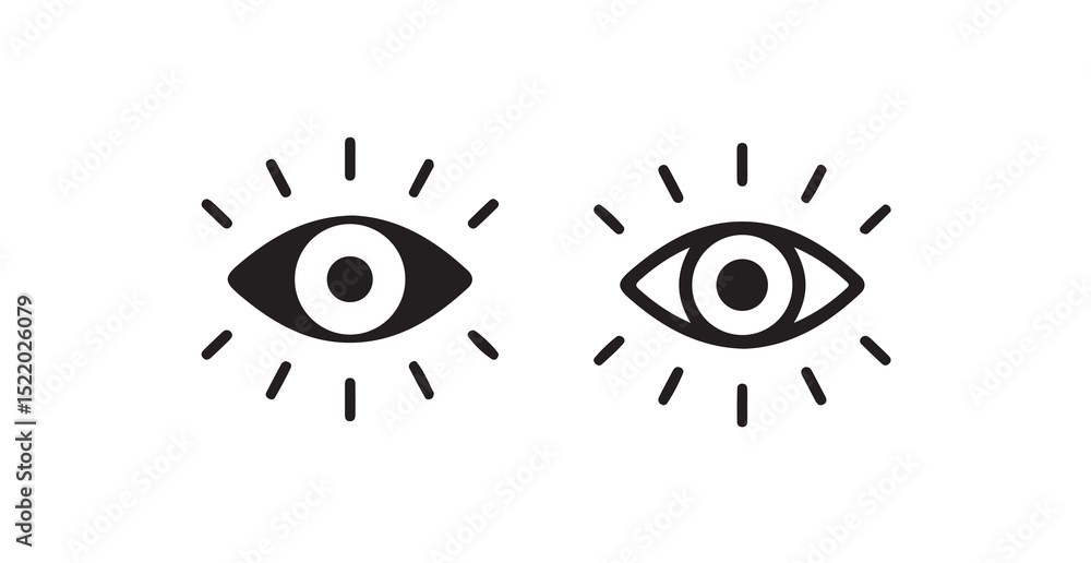 Fototapeta premium vector illustration of eyes