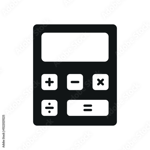 Flat Calculator Icon – Perfect for Finance, Accounting, School, and Office Use
