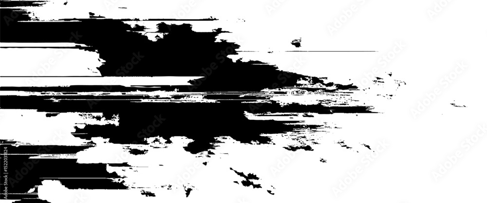 Vector abstract grunge background black and white paint brush stroke texture Vector abstract grunge background black and white paint brush stroke texture