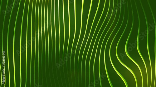 Digital abstract of wavy green lines suitable for web backgrounds, technology designs, and vibrant modern art projects. Energizing visuals.