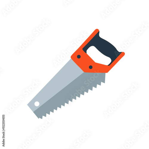 hand saw isolated on white