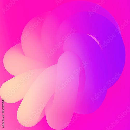 Pink Background Abstract Pipe Kink