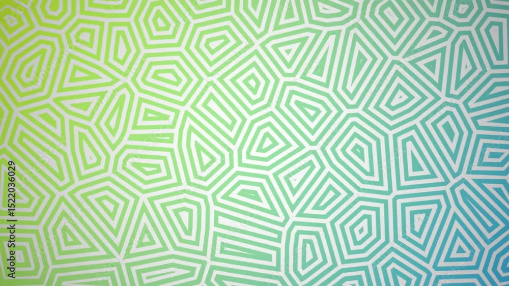 Abstract green and blue geometric pattern suitable for backgrounds, wallpaper, textiles, and packaging design projects. Energizing and modern graphic.