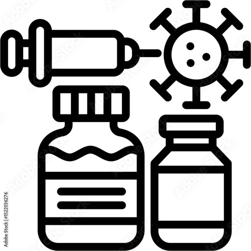 Vaccine Vial Icon