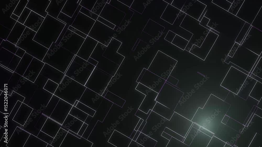 Black background with white and purple squares suitable for modern design concepts, brochure covers, website backgrounds, and abstract graphic projects. Black background with white and purple squares suitable for modern design concepts, brochure covers, website backgrounds, and abstract graphic projects.