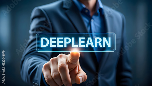 Deep learning technology concept for business and artificial intelligence