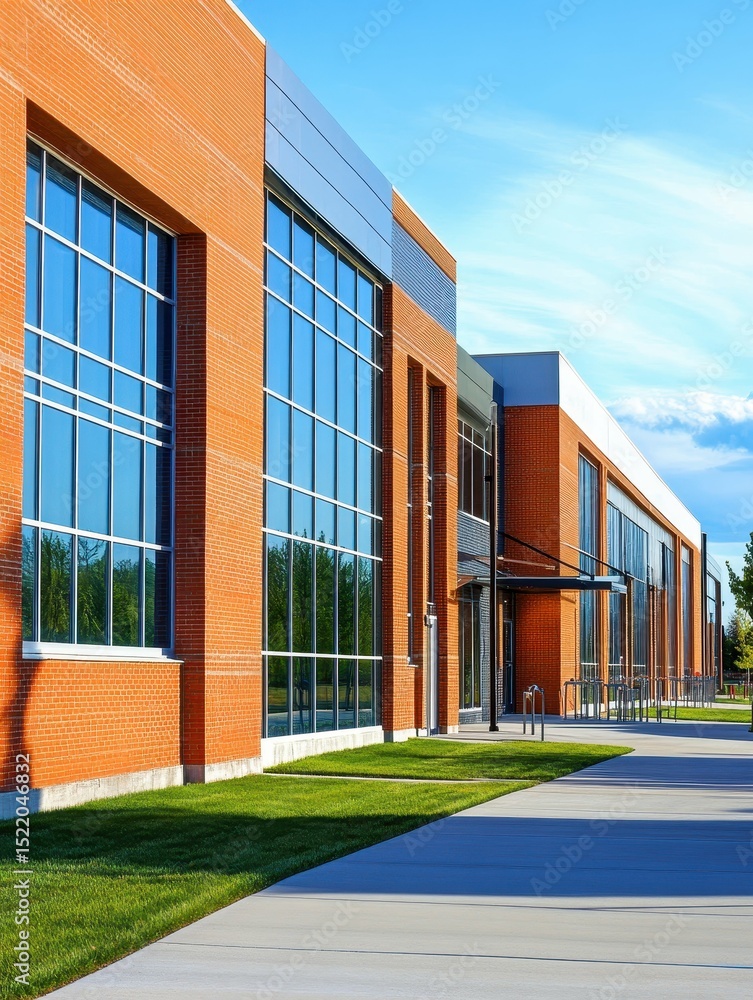 high definition picture of exterior of modern school building high definition picture of exterior of modern school building