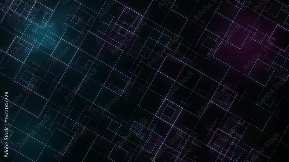 Abstract neon lines form squares, vibrant design suitable for backgrounds, technology concepts, or futuristic themes in graphic design projects. Abstract neon lines form squares, vibrant design suitable for backgrounds, technology concepts, or futuristic themes in graphic design projects.