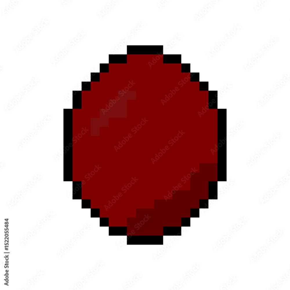 Obraz premium maroon pixel egg