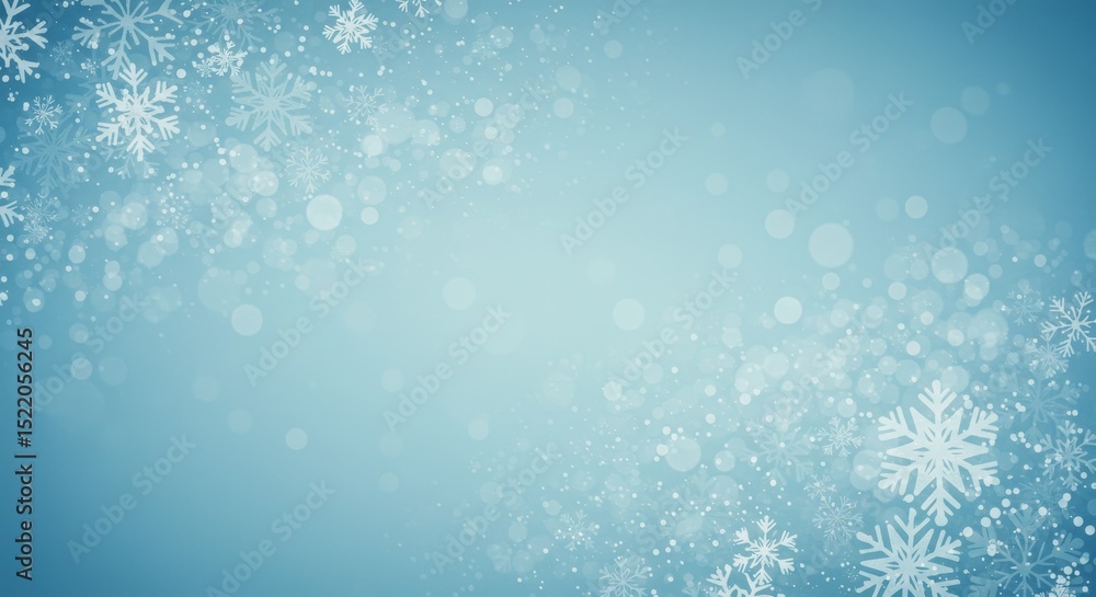 Winter Snowflakes Background - Festive winter scene, icy crystals, soft light, serene ambiance, holiday spirit Winter Snowflakes Background - Festive winter scene, icy crystals, soft light, serene ambiance, holiday spirit