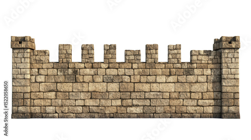 Ancient city wall from Troy Transparent background, PNG