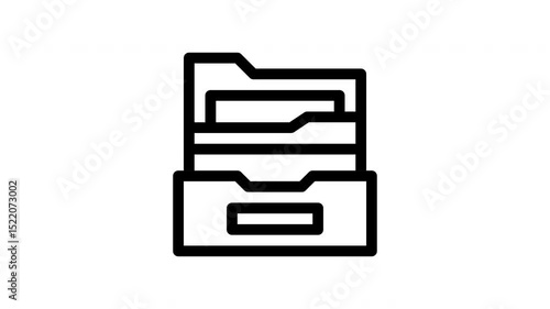 Wallpaper Mural file storage minimalist stroke animation Torontodigital.ca