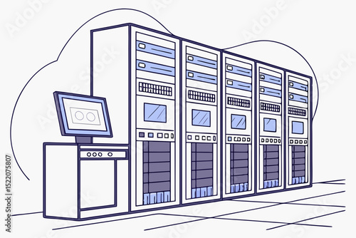 Vector Illustration of Server Room.svg