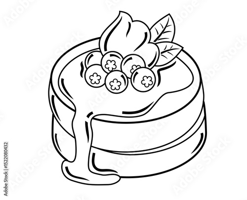souffle cake blueberry