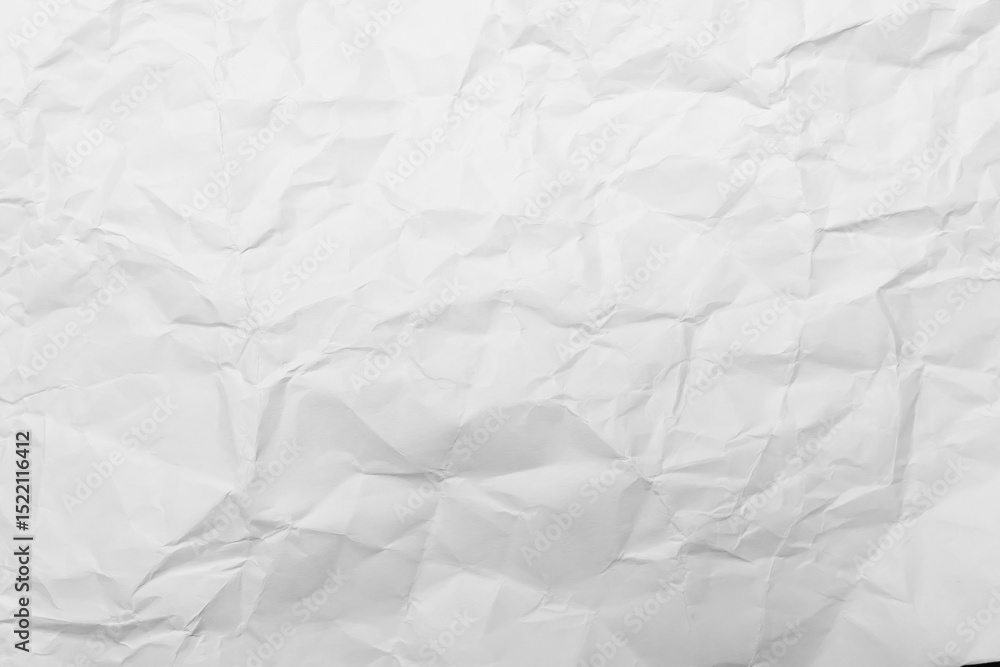 White Paper Texture background. Crumpled white paper abstract shape background with space paper recycle for text