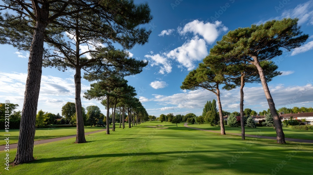 Obraz premium Golf course fairway scene