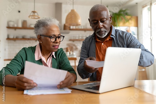 Wallpaper Mural senior couple reading newspaper Torontodigital.ca