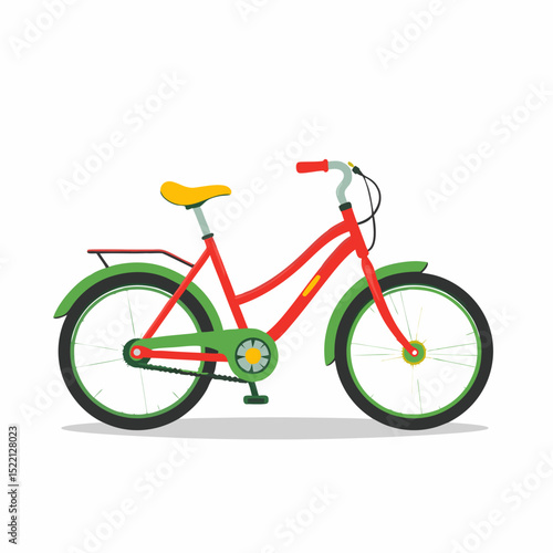 bicycle vector isolated on white background