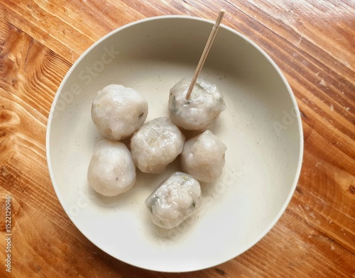 Photos Food called sago ball or Cilok from Indonesia