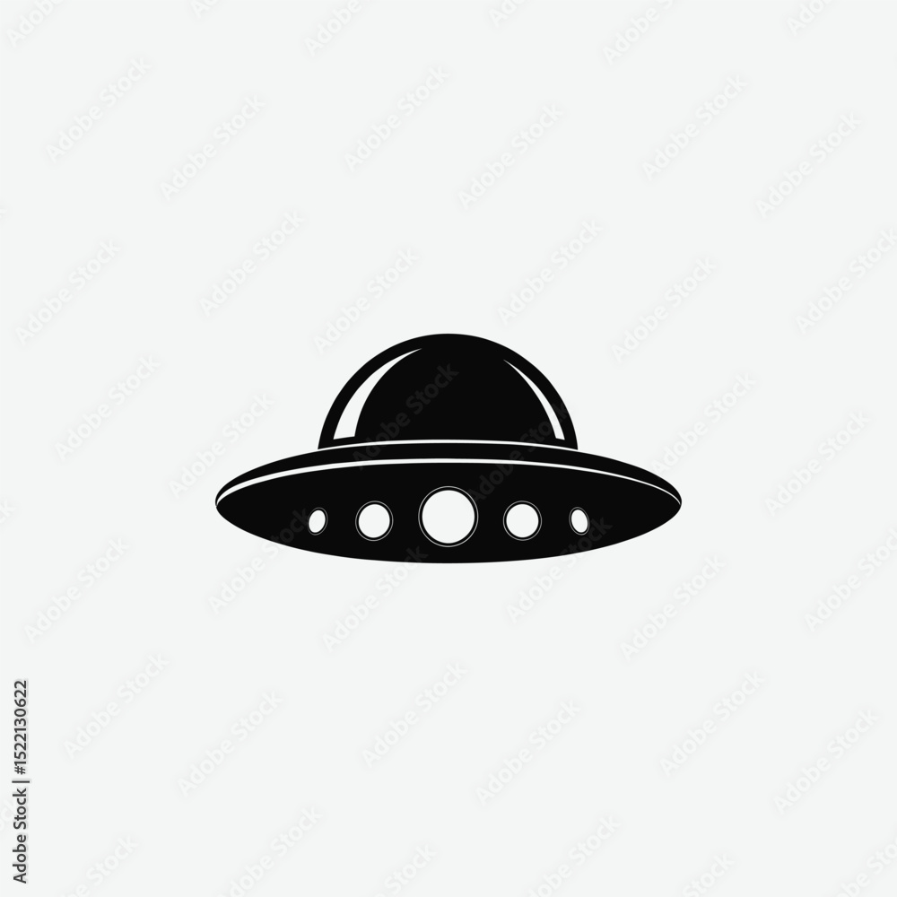 Explore a minimalist black silhouette of a classic disc-shaped flying saucer (UFO) in a clean, front-view style. Featuring a flat, symmetrical design with simple rounded shapes on a white background. Explore a minimalist black silhouette of a classic disc-shaped flying saucer (UFO) in a clean, front-view style. Featuring a flat, symmetrical design with simple rounded shapes on a white background.