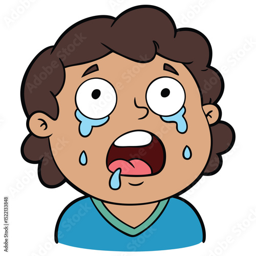 Faint, trembling lower lip, on the verge of crying, showing deep sadness.