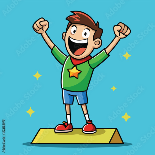 a look of triumph and exhilaration after achieving