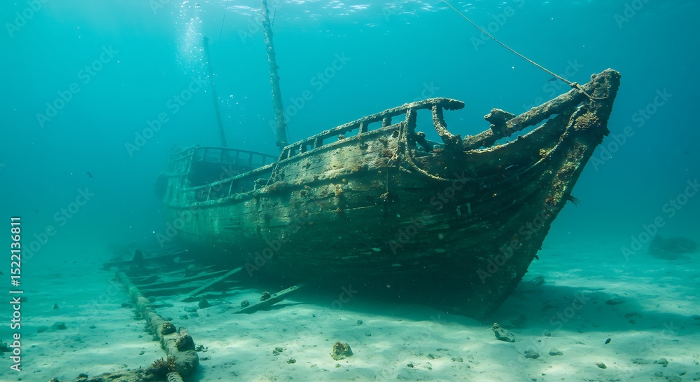 Sunken Shipwreck: A Majestic Underwater Discovery Sunken Shipwreck: A Majestic Underwater Discovery