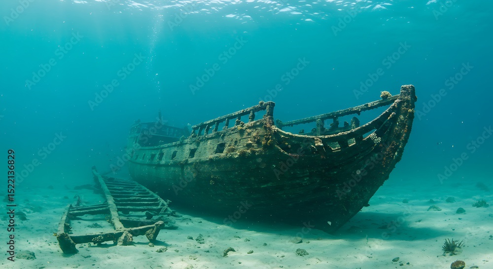 Enigmatic Sunken Shipwreck: A Breathtaking Underwater Exploration Enigmatic Sunken Shipwreck: A Breathtaking Underwater Exploration