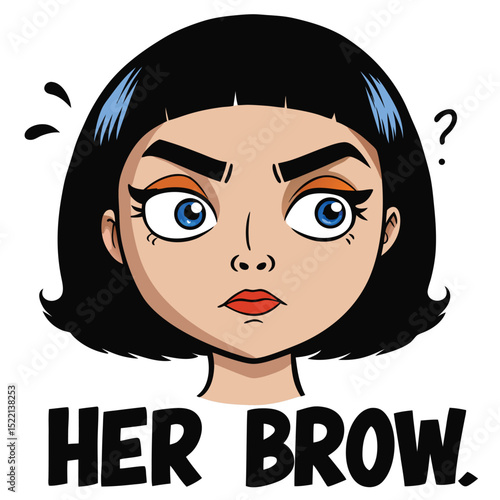 brow creased in perplexity and confusion