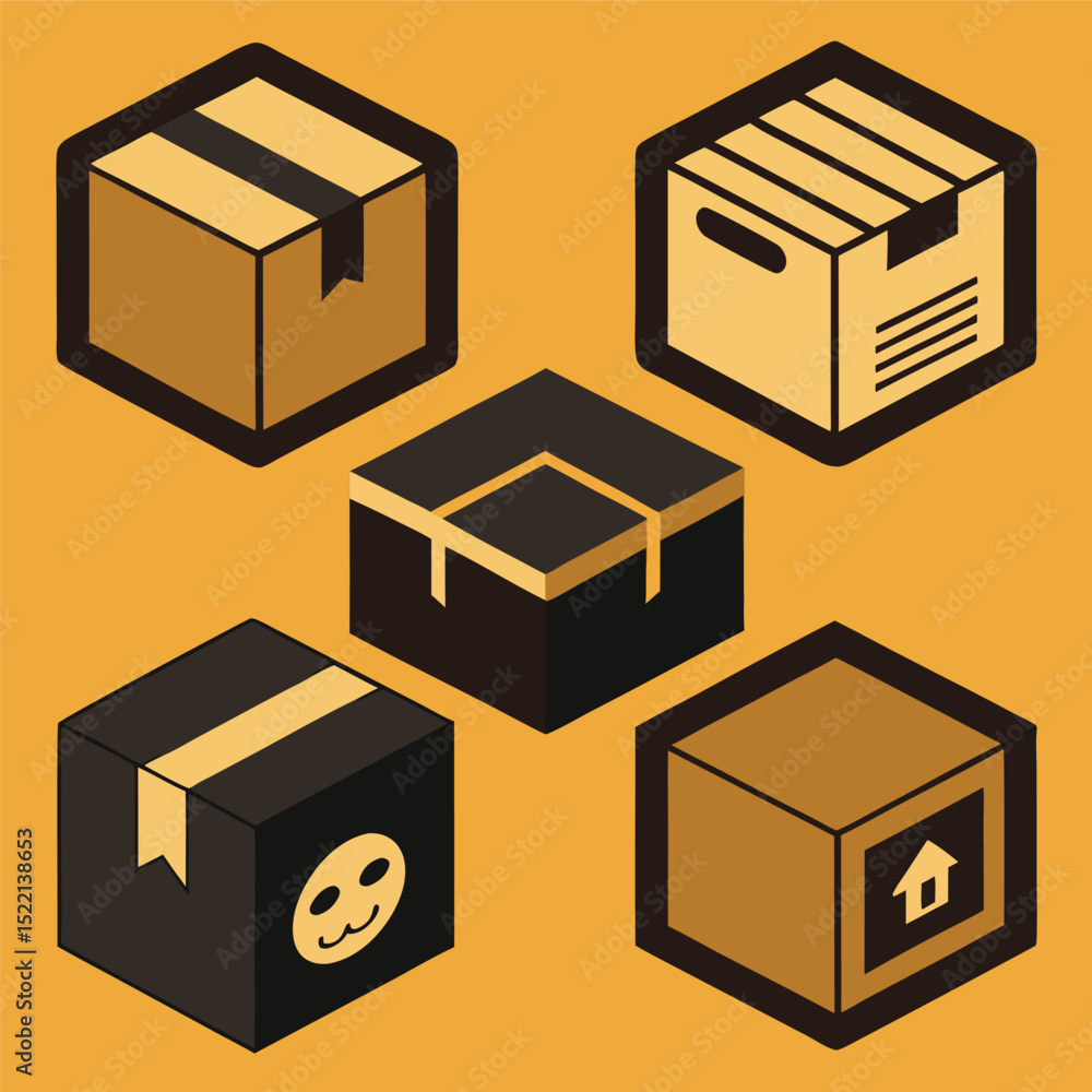 Obraz premium vector illustration of an abstract cube