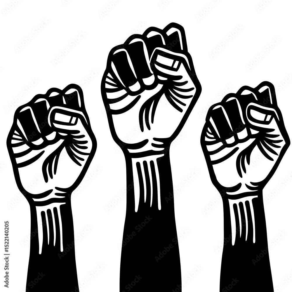 fist punching the air fist punching the air