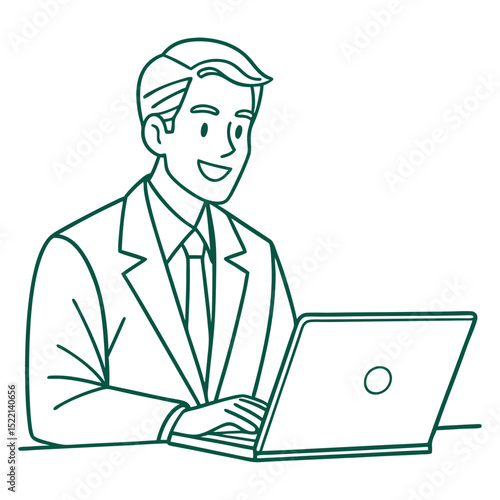 A Person Working on a Laptop at Home Online