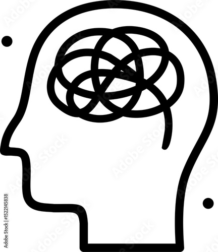 Psychological disorders icon, explore the complexities  their symptoms treatments and impact on mental well being. Learn about various mental health conditions and available support