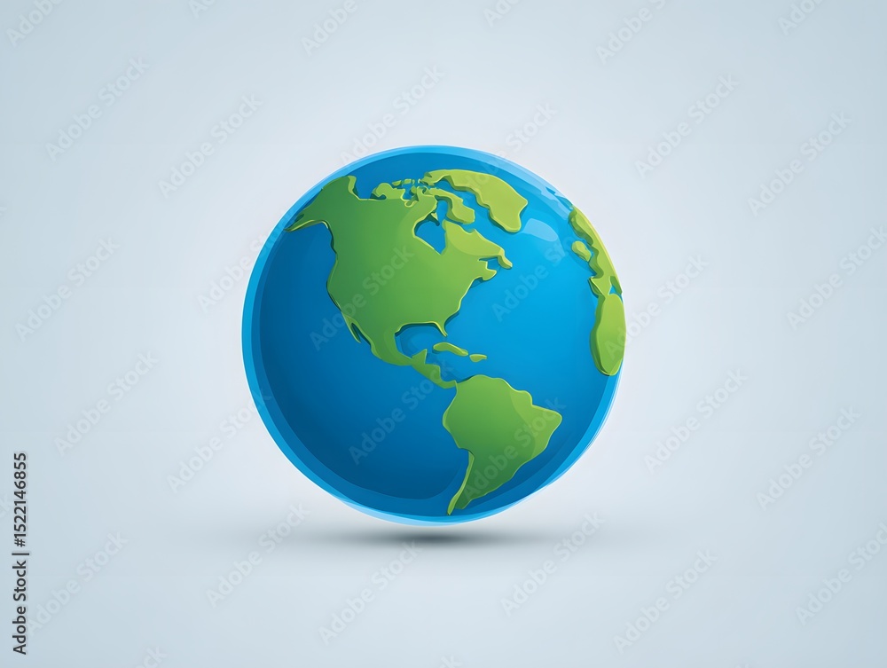 Fototapeta premium 3D globe illustration