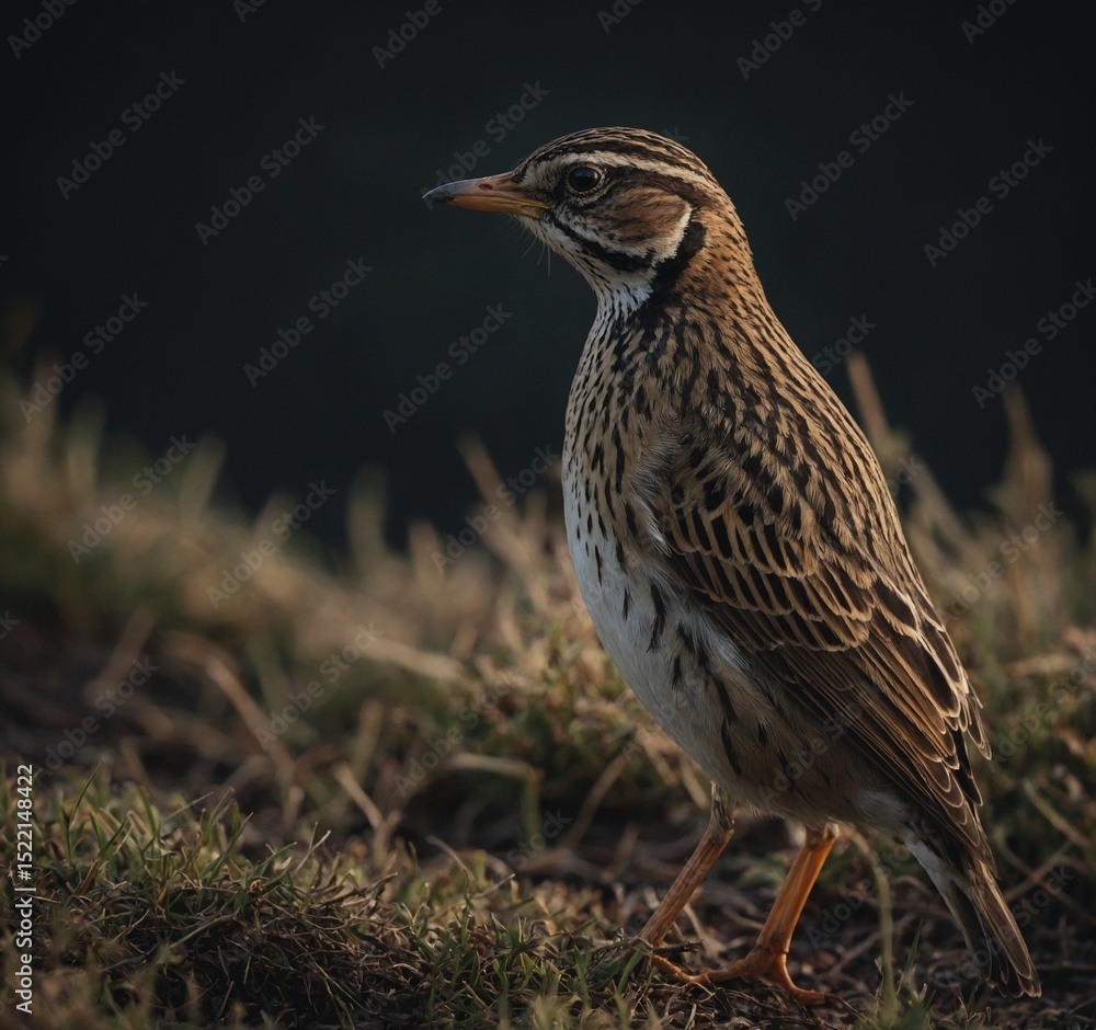 Fototapeta premium black backed shrike