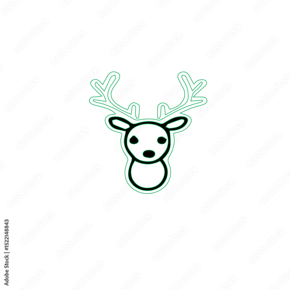 A simple cartoon drawing of a deer with large antlers deer, antlers, cartoon, drawing, illustration, animal, mammal, wildlife, cute, simple, outline, vector, icon, clipart, head, face, eyes, nose, ear A simple cartoon drawing of a deer with large antlers deer, antlers, cartoon, drawing, illustration, animal, mammal, wildlife, cute, simple, outline, vector, icon, clipart, head, face, eyes, nose, ear