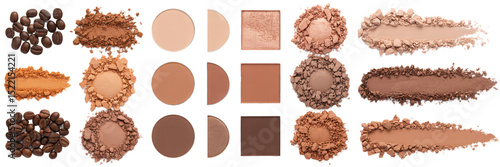 Explore coffee inspired eyeshadow palette neutral tones for everyday makeup looks and beauty product photography