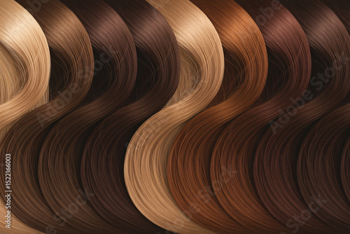 Hair color shades chart blonde brown red auburn brunette highlights balayage ombre dye trends guide 2024