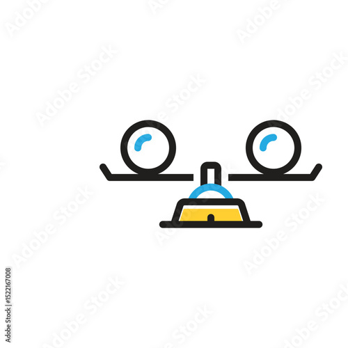 Foto Multi color icon for equal