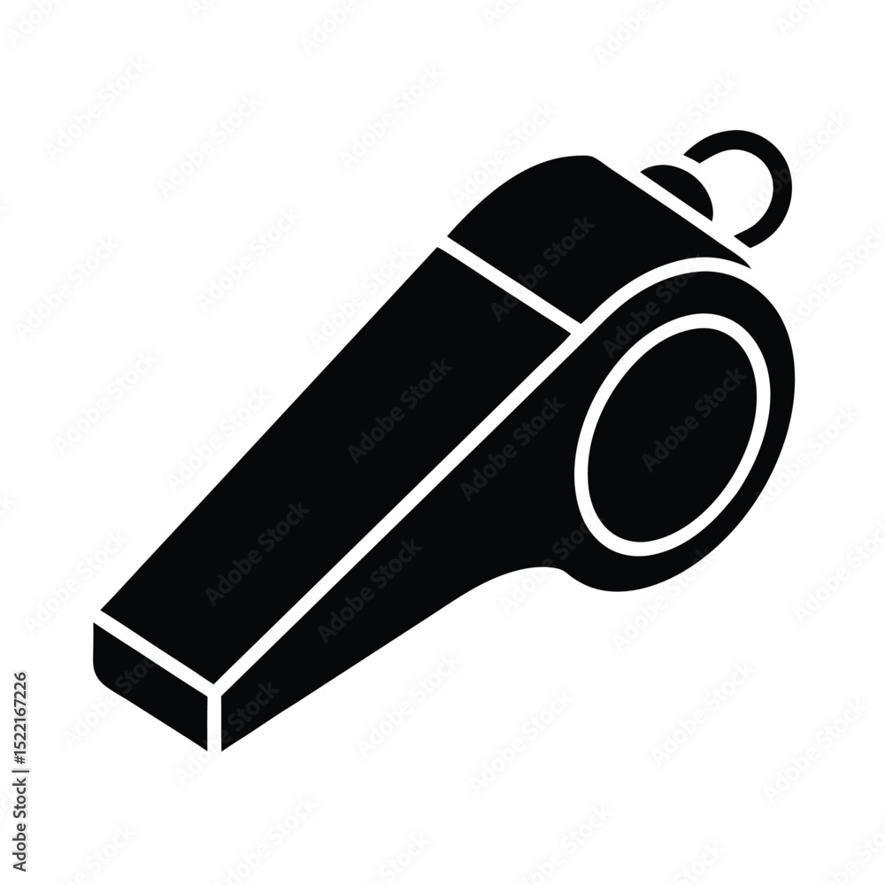 Whistle Icon Vector Flat and Clean Look Isolated Whistle Icon Vector Flat and Clean Look Isolated