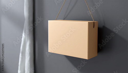 Blank Hanging Box Mockup