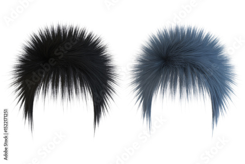Wig styles for women black and white hair fashion trends hairpiece synthetic cosplay costume party halloween