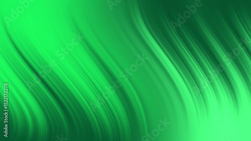 Abstract Green Flowing Liquid Waves Background Animation – Seamless Looping Animation