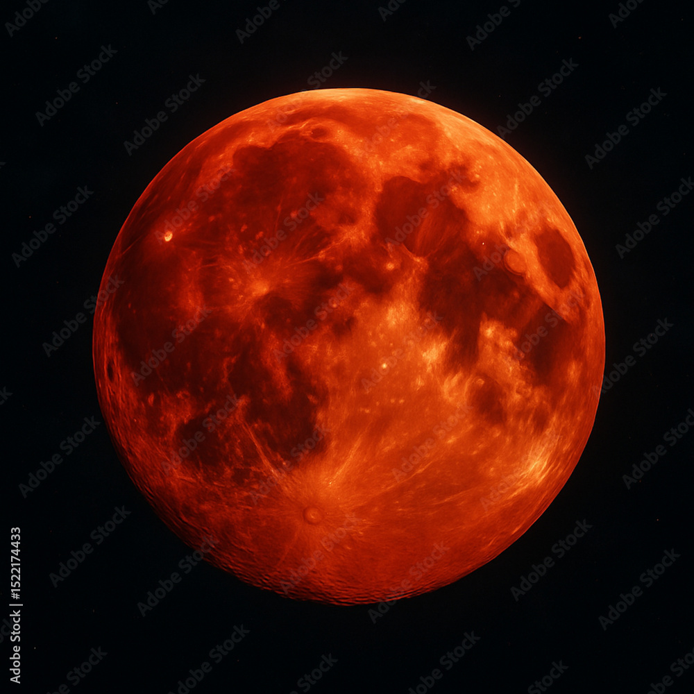 Fototapeta premium Red moon
