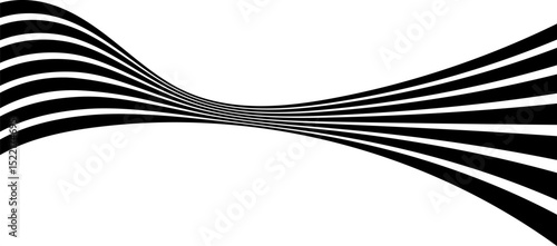 Abstract perspective line stripes with 3d dimensional effect
